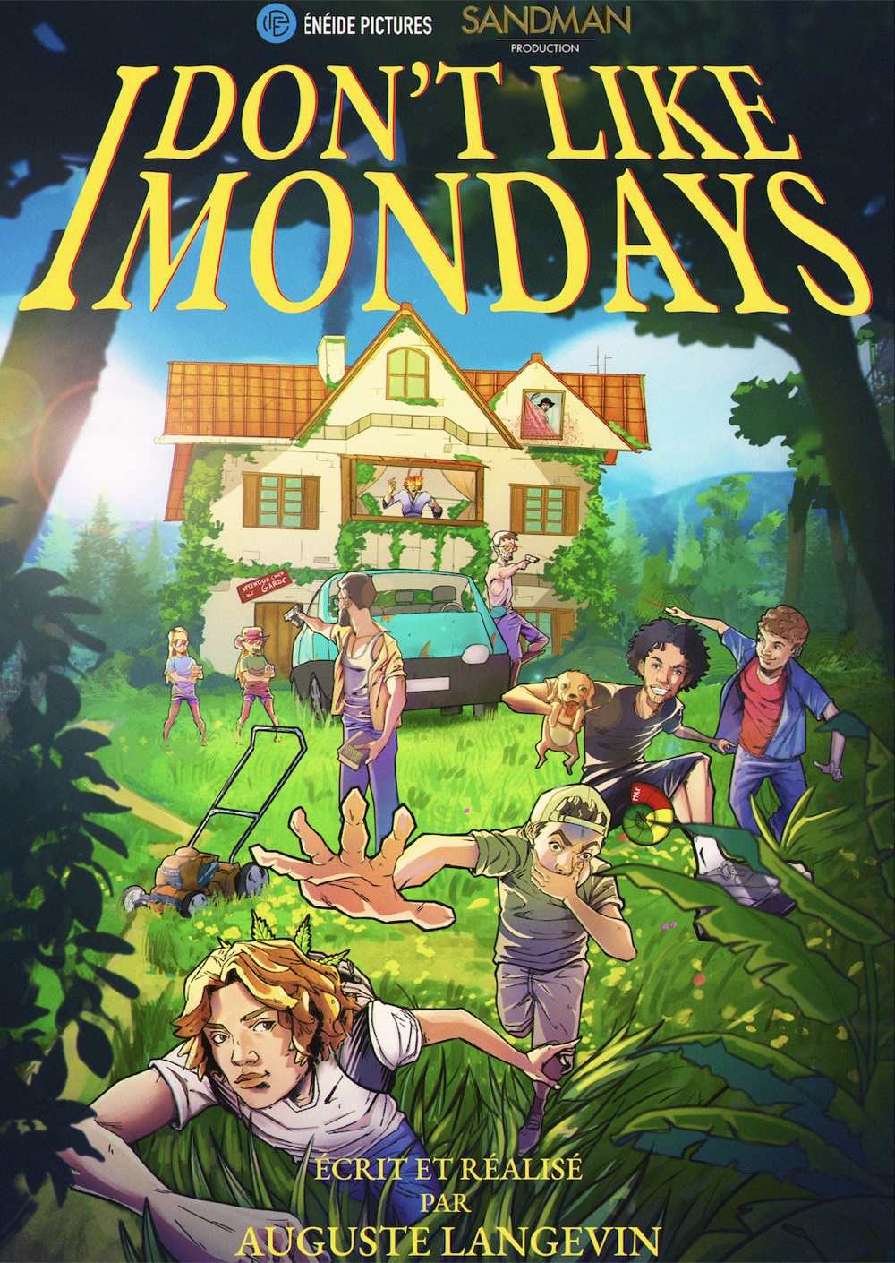 I Don't Like Mondays — affiche officielle du film, key art illustré