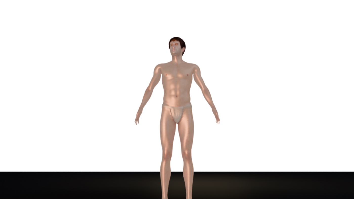 Render Blender : le corps texturé, développement du look de peau